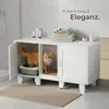 tectake® Katzenschrank Freya versteckte Eingänge an den Produktbild-Vorschau 6