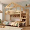 Kinder-Etagenbett 90x200 + 140x200 cm im Haus-Design mit Produktbild-Vorschau 8