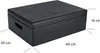 Creative Deco XL Schwarz Große Holzkiste Aufbewahrungsbox Produktbild-Vorschau 2