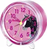 Scout Kinderwecker Quarz Kunststoff Pink Pferd-Blumen-Motiv Produktbild-Vorschau 2