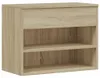 vidaXL Ławka na buty dąb sonoma 60x30x45 cm Materiał Podgląd zdjęcia produktu 9