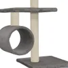 vidaXL Drapak dla kota z sizalowymi słupkami 260 cm szary Podgląd zdjęcia produktu 7