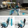 Hop-Sport 3-in-1 Heimtrainer Fahrrad klappbar HS-3010x Grix Produktbild-Vorschau 3