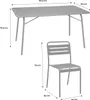 sweeek - Klappbarer Gartentisch aus Stahl mit 2 Sesseln und Produktbild-Vorschau 4