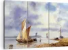 Bild auf Leinwand - Leinwandbild - 3 Teile - Fischer Schiff Produktbild-Vorschau 1