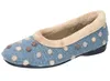 Manitu Damen Hausschuh Slipper Ballerina gepunktet Produktbild-Vorschau 6