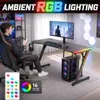 MY SIT Gaming Tisch 140 cm TITAN mit LED Beleuchtung und Produktbild-Vorschau 4