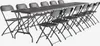 A set of folding tables and chairs arranged in a long line. Anteprima dell’immagine prodotto