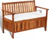 vidaXL Banc de rangement de jardin en bois d'acacia massif Voir les images du produit 17