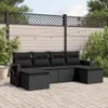 The Living Store 6-tlg. Garten-Sofagarnitur mit Kissen Produktbild-Vorschau 2