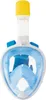 Masque tuba pliable complet S/M bleu Voir les images du produit 9