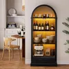 Vitrine haute de 180 cm, avec portes en verre trempé, Voir les images du produit 4