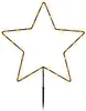 3.11 Gartenstecker STERN mit 30 Gold LED - 70 x 30 cm - In- Produktbild-Vorschau 1