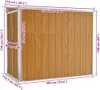 vidaXL Abri de jardin brun 118x194x178 cm Acier galvanisé Voir les images du produit 7