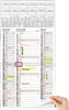 3 Monatskalender 2026 Wandkalender mit Schieber - Produktbild-Vorschau 1