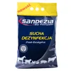 A product bag for dry disinfection with a yellow top and blue body, featuring brand name, product description, and animal illustrations. Podgląd zdjęcia produktu