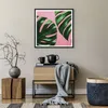 Gerahmtes Poster - Schwarzer Rahmen - Monstera Blatt Rosa - Produktbild-Vorschau 7