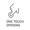 An icon showing a finger touching a circle, with text below. Produktbild-Vorschau