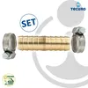 tecuro Schlauchverbinder 3/4 Zoll (19 mm), MS-blank, mit 2 Produktbild-Vorschau 2