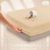 Lantigo Spannbettlaken wasserdicht Frottee 70x190 cm Beige, Produktbild-Vorschau 4