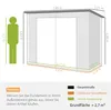 Outsunny Gerätehaus aus Stahl, 2,7 m² Geräteschuppen mit Produktbild-Vorschau 3