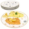 A stack of plates and a plate with food. Náhled obrázku produktu