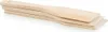 A stack of three wooden spatulas on a white background. Produktbild-Vorschau