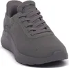 A single gray Skechers BOBS Squad Chaos sneaker is shown from a slightly elevated side-angle against a white background. Anteprima dell’immagine prodotto