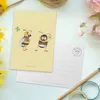 Mr. & Mrs. Panda Postkarte Hummeln Kleeblatt - Gelb Pastell Produktbild-Vorschau 3