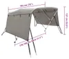 vidaXL 3-Bow Bimini-Top mit Seitenteilen 183x(170-182)x137 Produktbild-Vorschau 8
