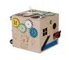 Cube de manipulation sensorielle en bois 20,5 cm Voir les images du produit 2