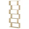 VASAGLE Bücherregal mit 6 Ebenen beige Standregal Produktbild-Vorschau 3