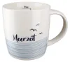 4tlg. Becher MEERZEIT weiß blau 380ml Jumbobecher maritim Produktbild-Vorschau 3