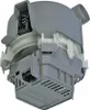 A gray and white water pump for a dishwasher, shown from a diagonal angle against a white background. Produktbild-Vorschau