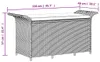 vidaXL Gartenbank mit Kissen Braun 116x46x57 cm Poly Rattan Produktbild-Vorschau 8
