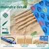Lantigo Paravent de Plage Poisson 10 m Brise-vent pour Voir les images du produit 4