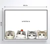 Malerei BY NUMBERS MIT RAHMEN Bilder zum Malen - Katzen Produktbild-Vorschau 3