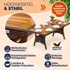 CASARIA® Polyrattan Gartentisch mit Ablage FSC®- Produktbild-Vorschau 5
