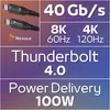 Reagle THUNDERBOLT 4 PRO USB-C PD 100W 8K 40 Gbps Macbook Produktbild-Vorschau 3