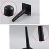 4 kusy kovových nôh na nábytok, 4" / 10 cm, moderný štýl, Náhľad obrázku produktu 3