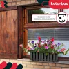 KOTARBAU® Jardinières Extérieure Plastique 38x18x16 cm Gris Voir les images du produit 4