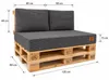 78 Set di cuscini per pallet, 10 pezzi, 120x80 cm, velluto Anteprima dell’immagine prodotto 3