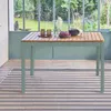 Tavolo da giardino in acacia con angoli arrotondati, 6 Anteprima dell’immagine prodotto 4