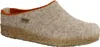 A single beige slipper with an orange trim and a cork sole is shown against a white background. Produktbild-Vorschau