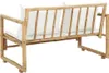 vidaXL 2-Sitzer Gartensofa mit Polstern Bambus Produktbild-Vorschau 3