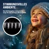 Monzana Eiszapfen Lichterkette Außen 80 LED 13m Kaltweiß Produktbild-Vorschau 4