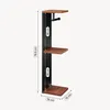 Toilettenpapierhalter 'Trond' mit 3 Ablagen 76 x 18 x 18 cm Produktbild-Vorschau 3