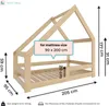 NeeSleep® Hausbett 90x200 cm mit Rausfallschutz und Produktbild-Vorschau 2
