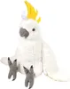 A stuffed toy cockatoo is shown sitting against a white background. Anteprima dell’immagine prodotto