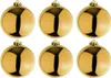 6 Stück XL Weihnachtsbaumkugeln Christbaumkugeln Gold Ø Produktbild-Vorschau 1